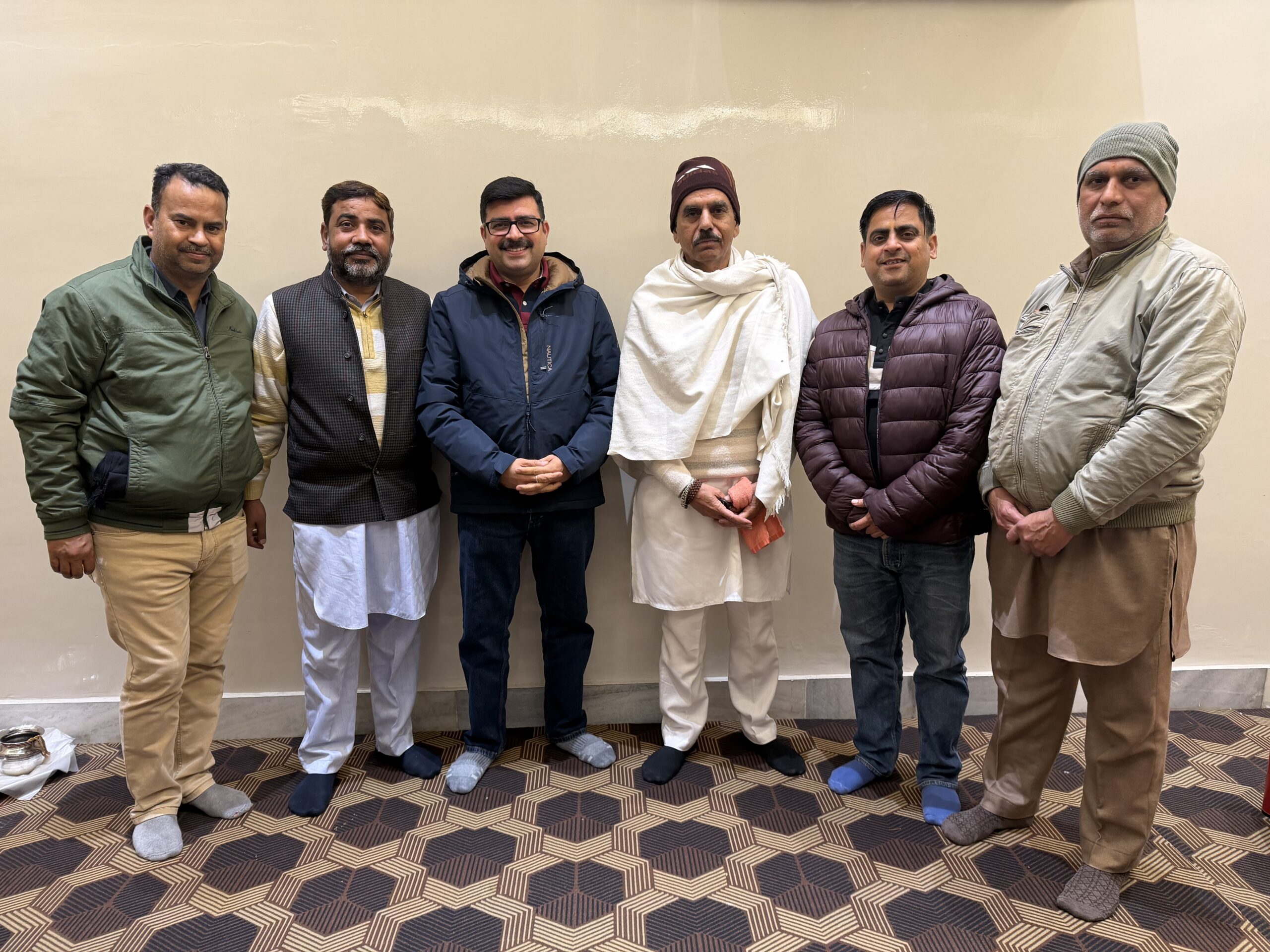 Pundit Pramod Shastri ji with Pandit Pawan Gautam ji and Shastri friends